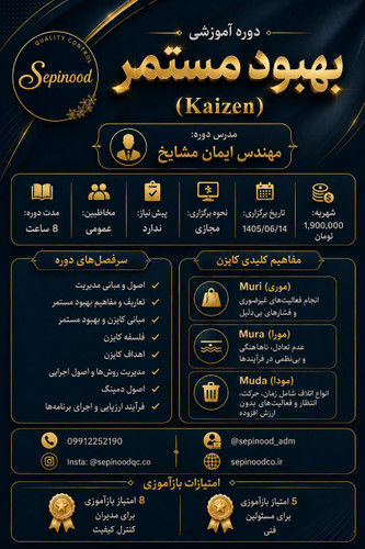 دوره آموزشی بهبود مستمر (کایزن)